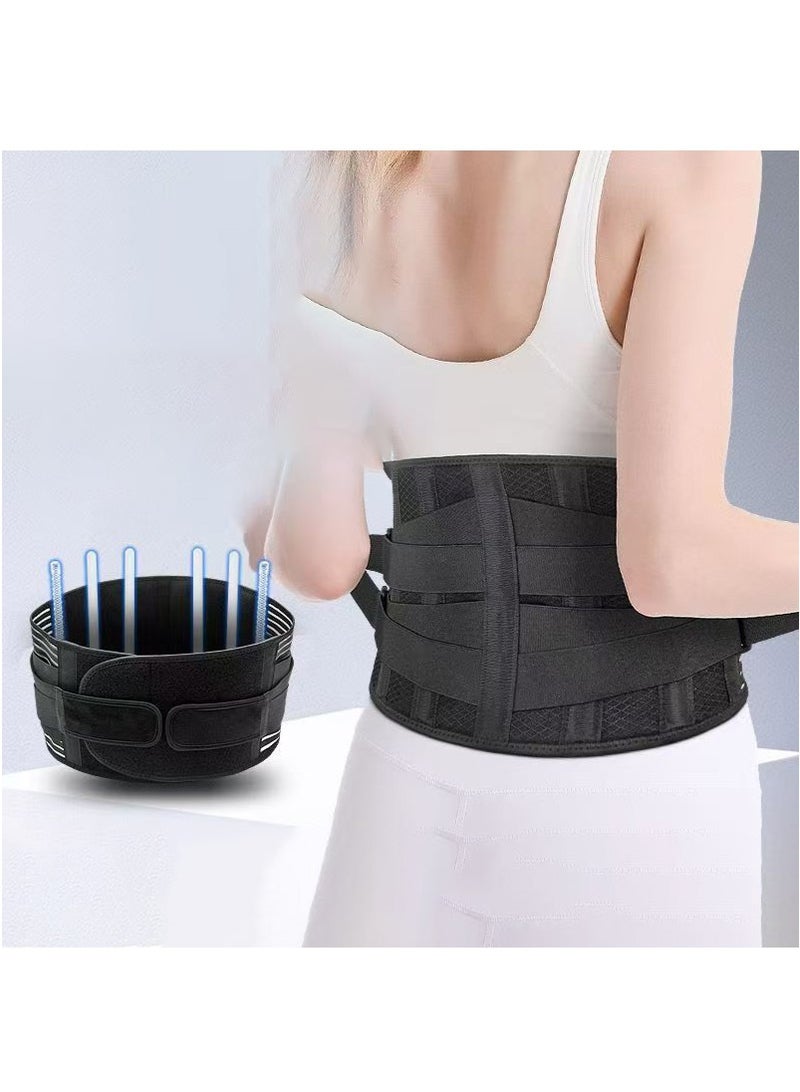Back Brace, Lower Back Pain Relief with 7 Stays, Adjustable Back Support Belt for Work, Back Brace for Lower Back Pain Relief,Anti-skid Lumbar Support for Sciatica Scoliosis for Men and Women L code - Image 3